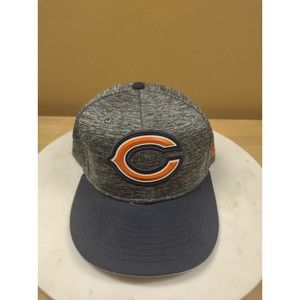 New Era Chicago Bears NFL NFC Heather Grey Orange Snapback Baseball Hat Cap